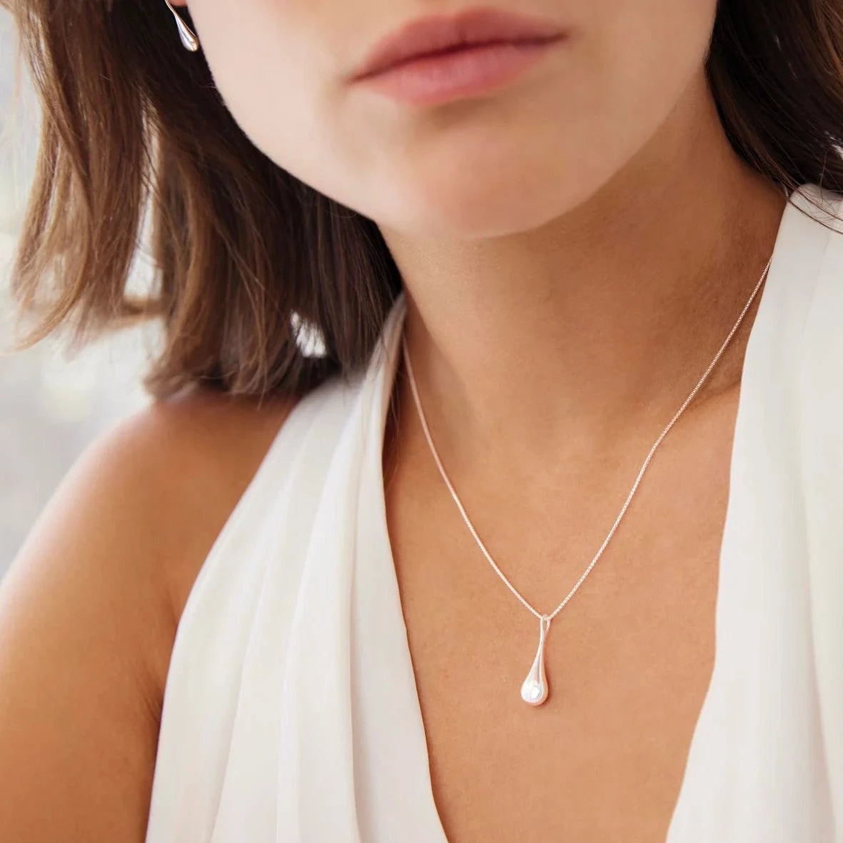 My Silent Tears Necklace | Silver