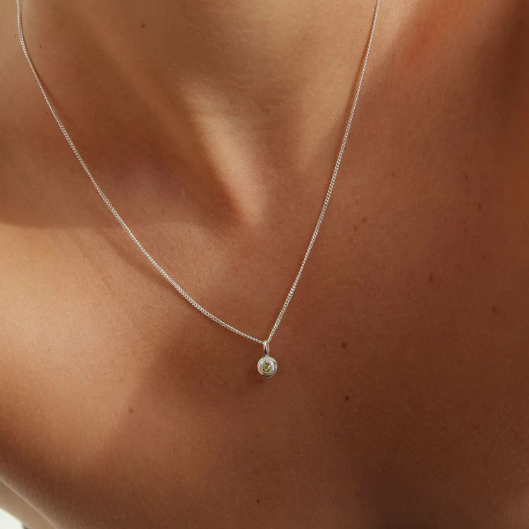 Birthstone Pendant | September - London Blue Topaz | Silver