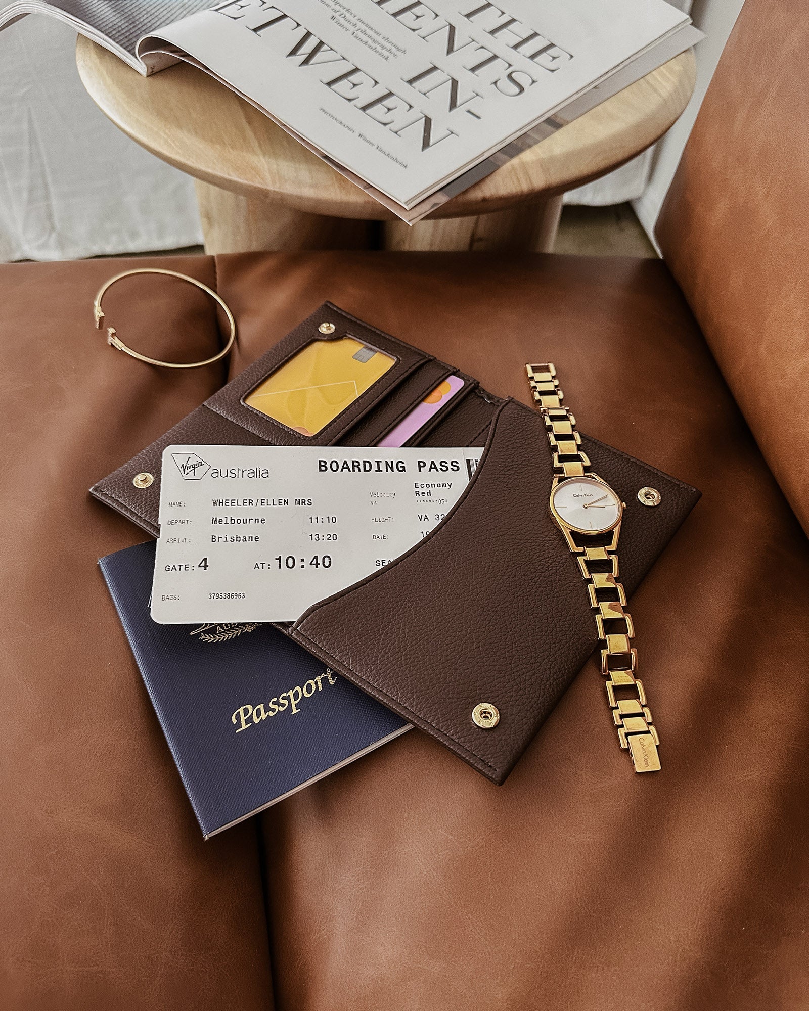 Venice Passport Holder | Chocolate