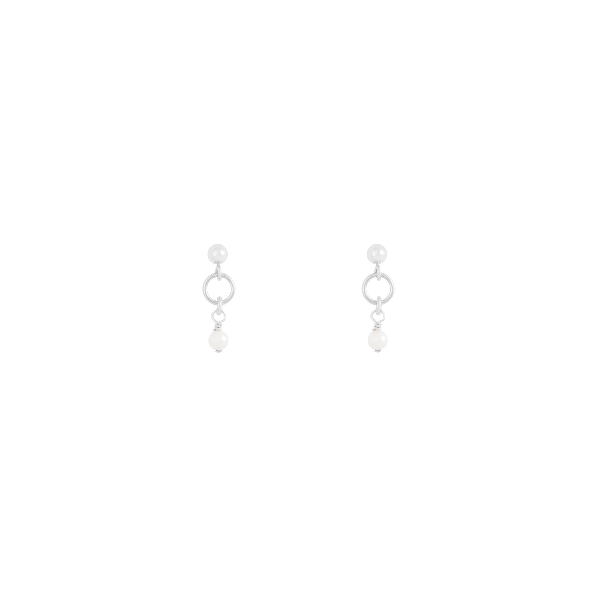 Drew Pearl Earrings | Sterling Silver