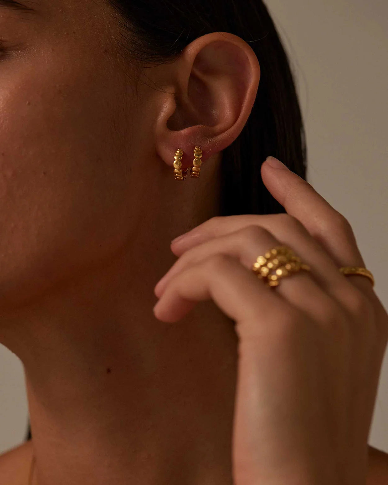 Alchemise Hoops | Gold