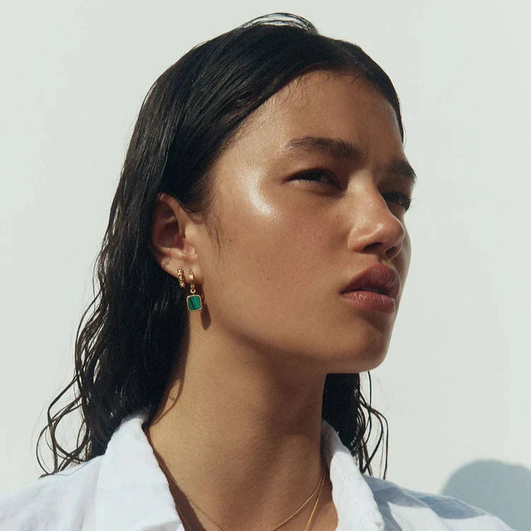 Malacite Hoops | Gold