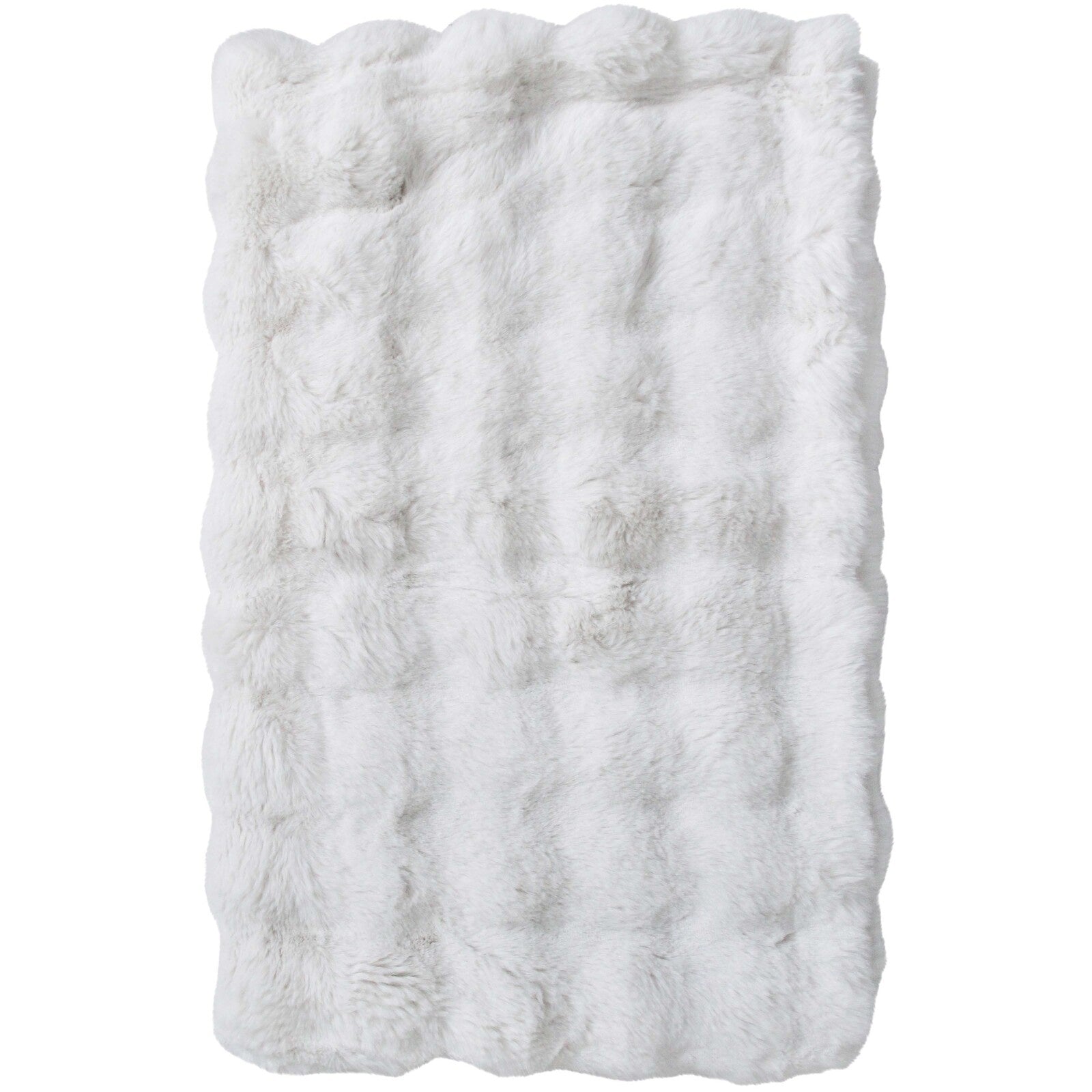 Lux Faux Fur Blanket | White