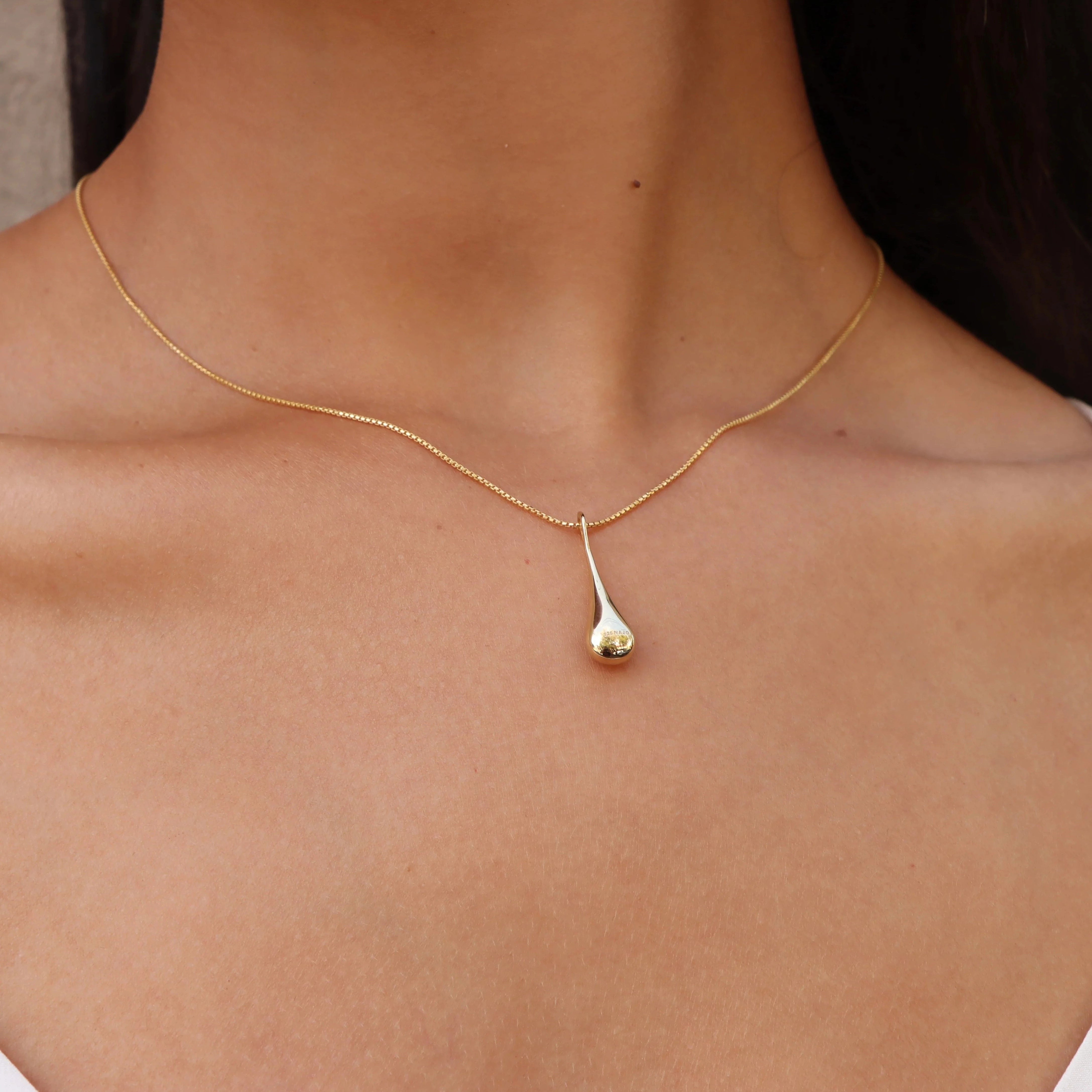 My Silent Tears Necklace | Gold