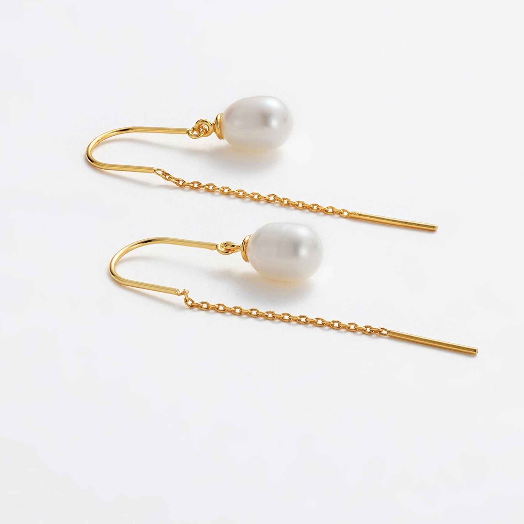 Talia Thread Earrings | Gold