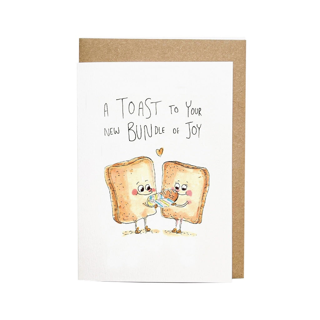 'A Toast to Your New Bundle of Joy' Card