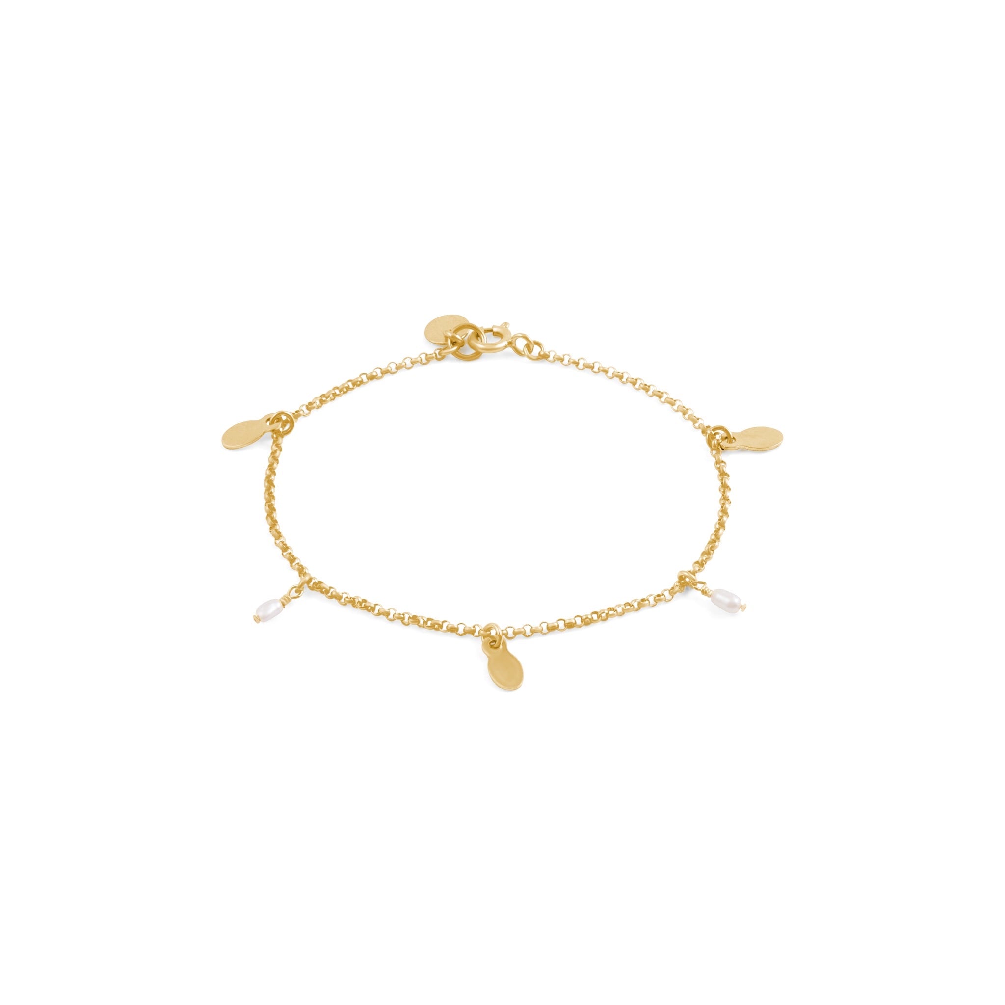 Hatti Freshwater Pearl Bracelet | Gold