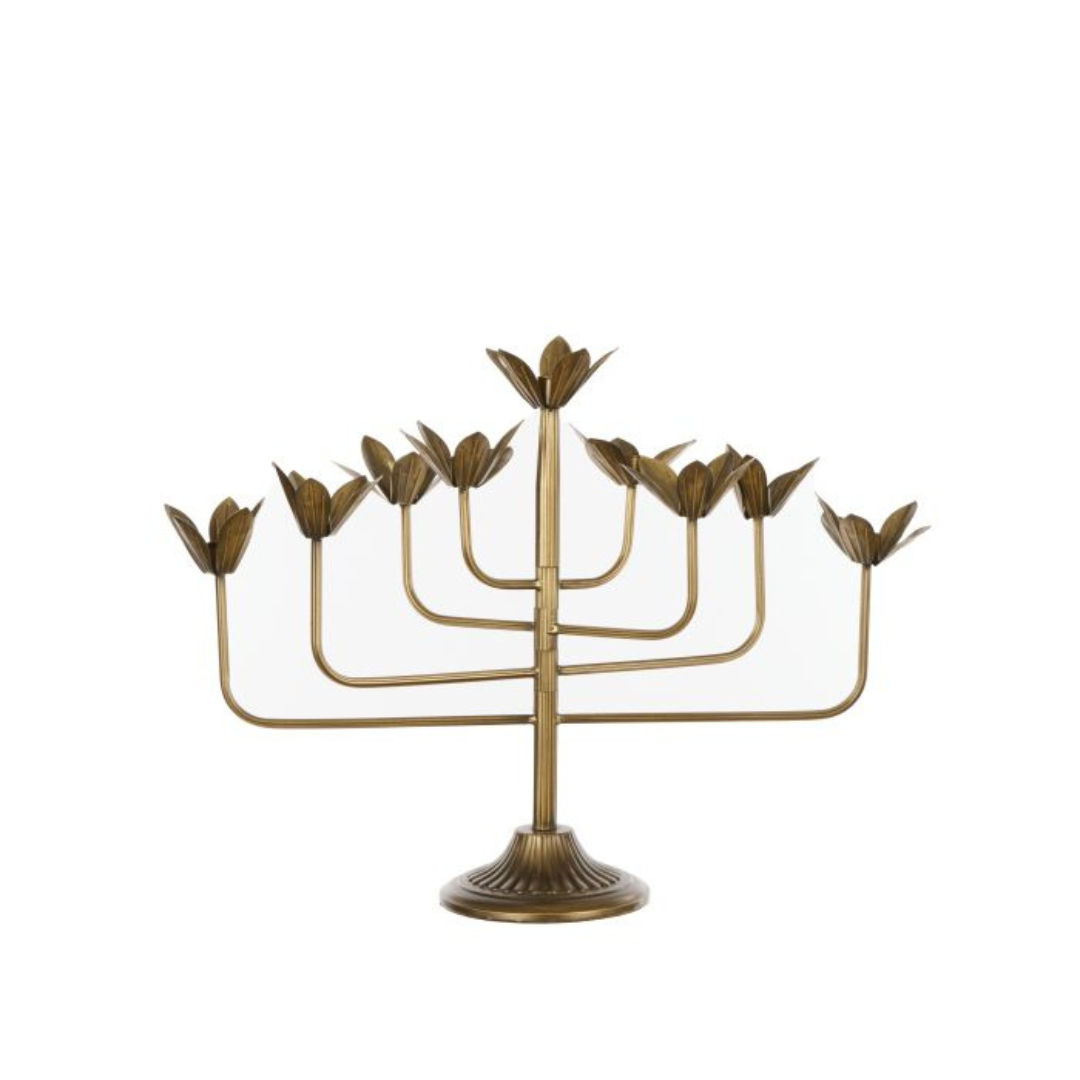 Elmore Candle Holder Brass