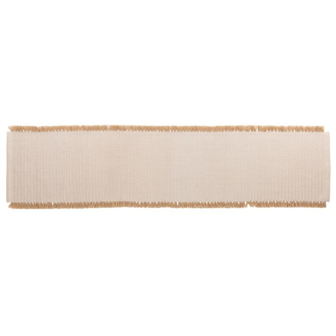 Isla Fringe Table Runner | Natural