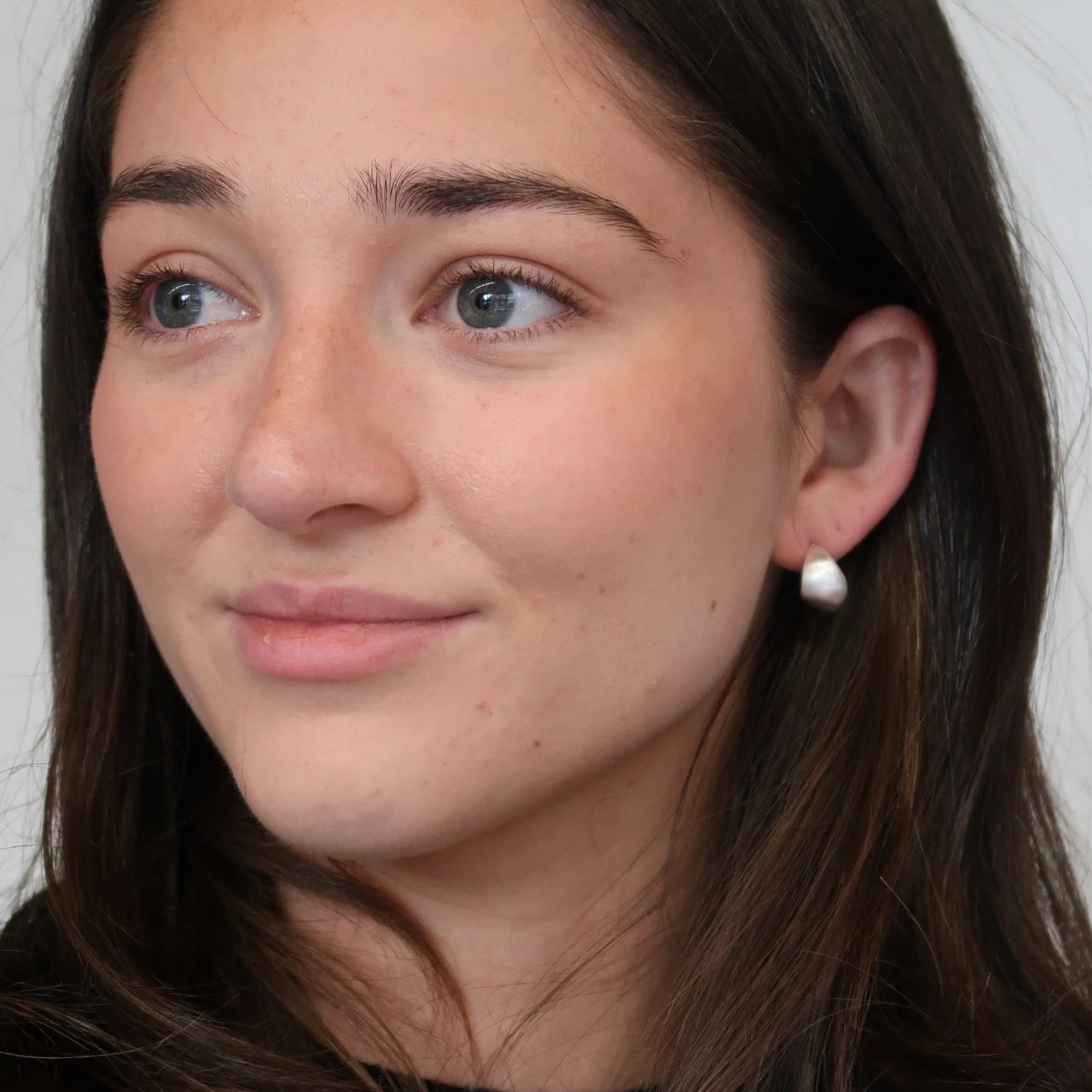 Ally Brushed Earring | Silver Lifestyle