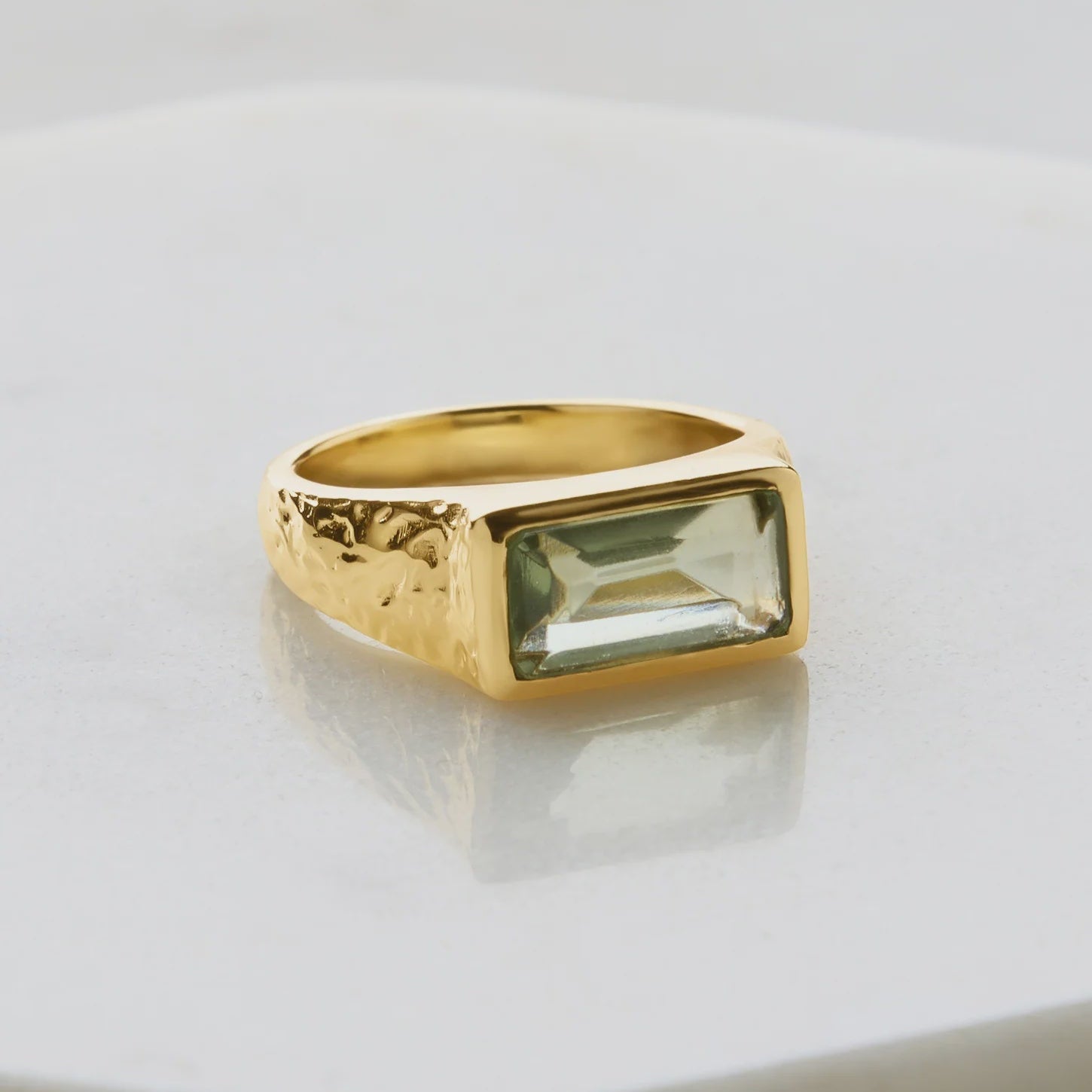 Annabelle Ring | Green Amathyst | Gold