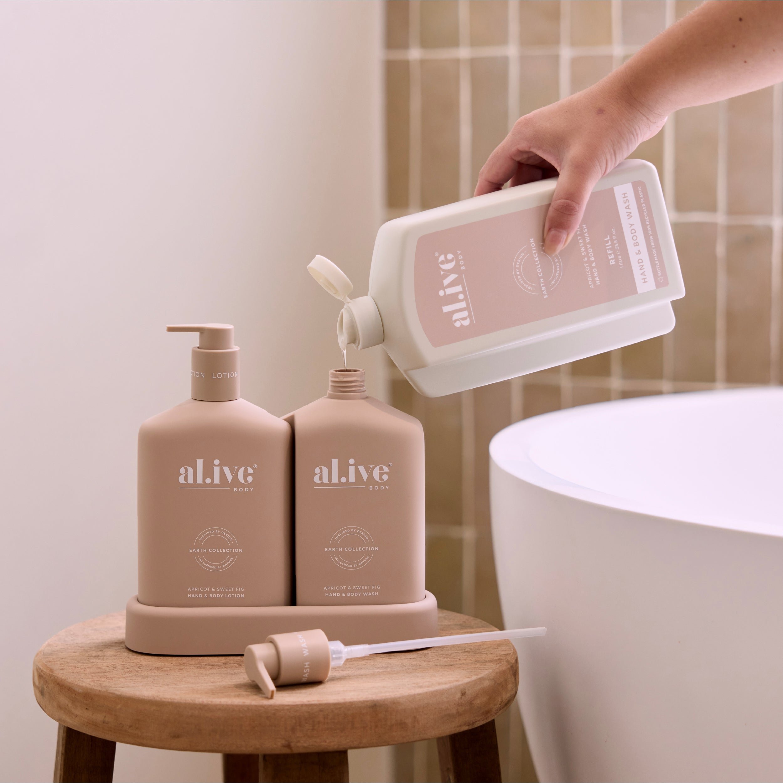 Apricot & Sweet Fig 1L Wash Refill