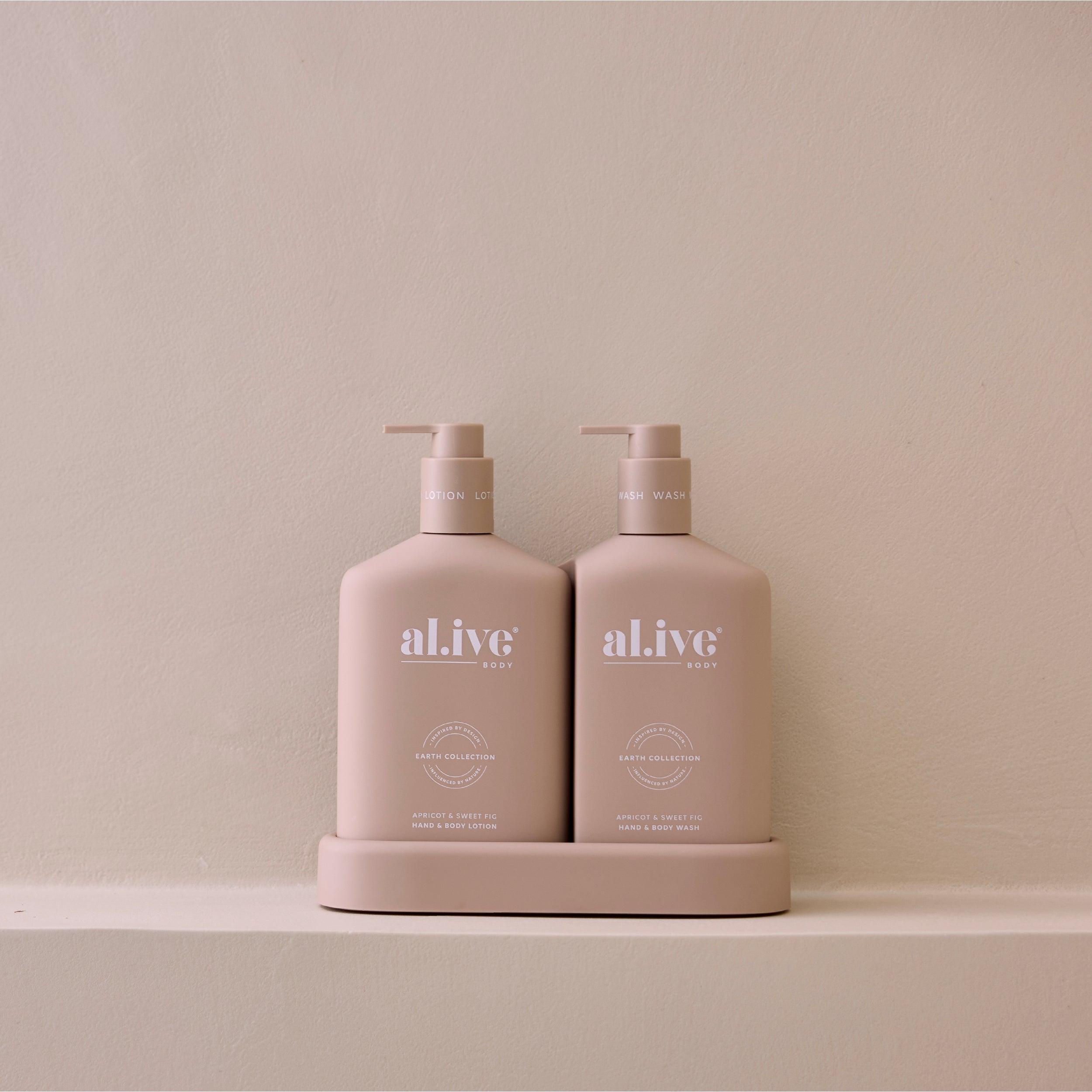 Apricot & Sweet Fig Wash & Lotion Duo + Tray