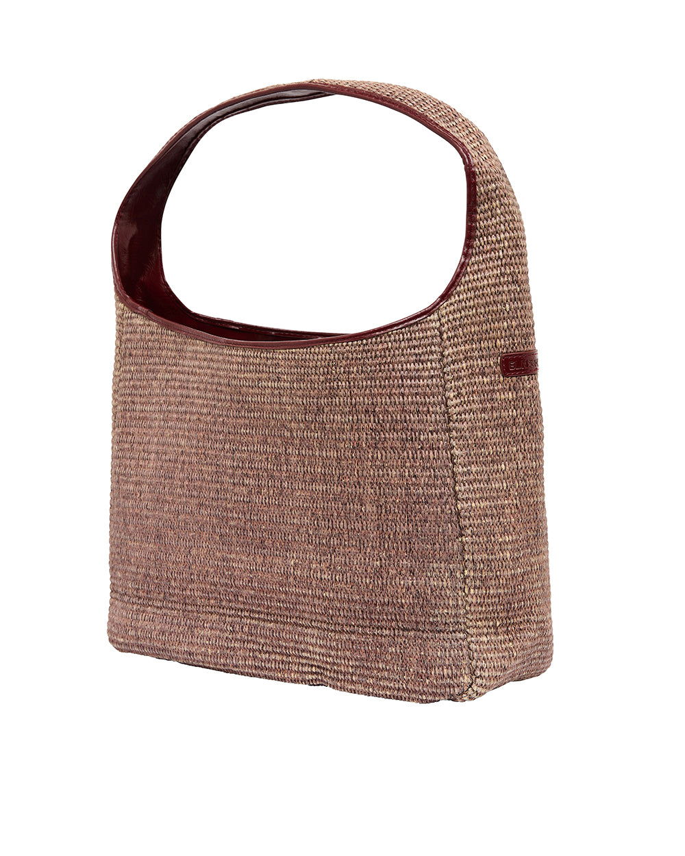 Arcadia Weave Tote Bag | Burgundy/Coco