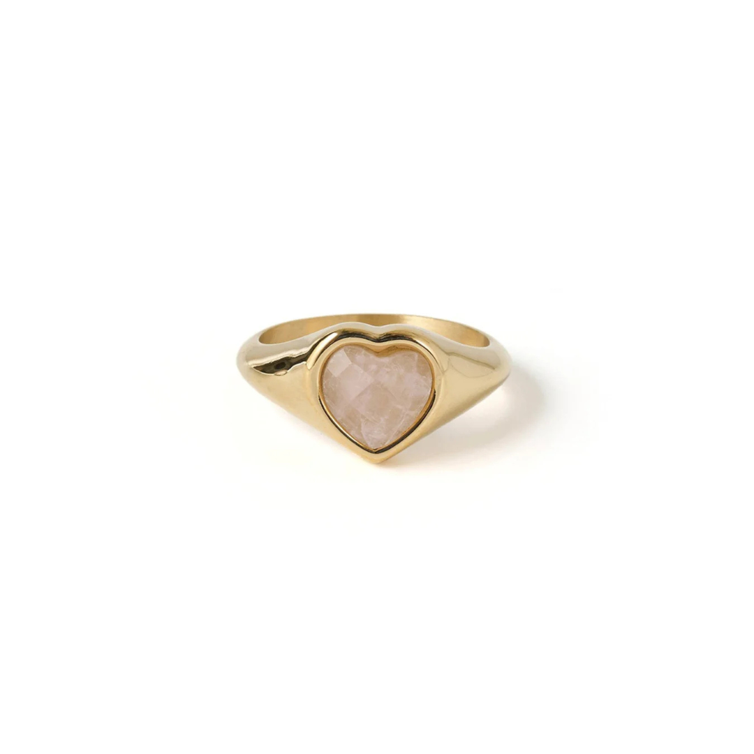 Romance Rose Quartz Ring | Gold