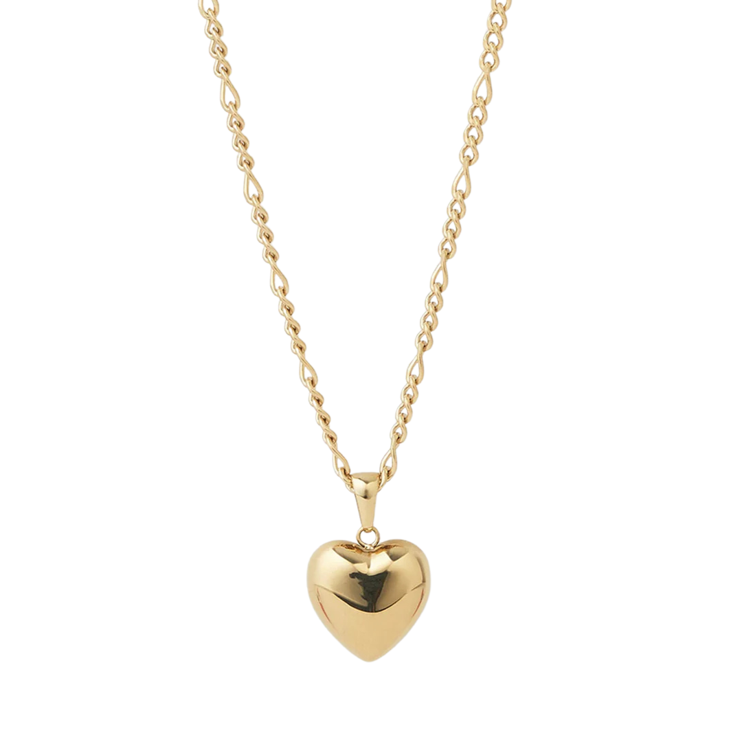 Rose Heart Necklace | Gold