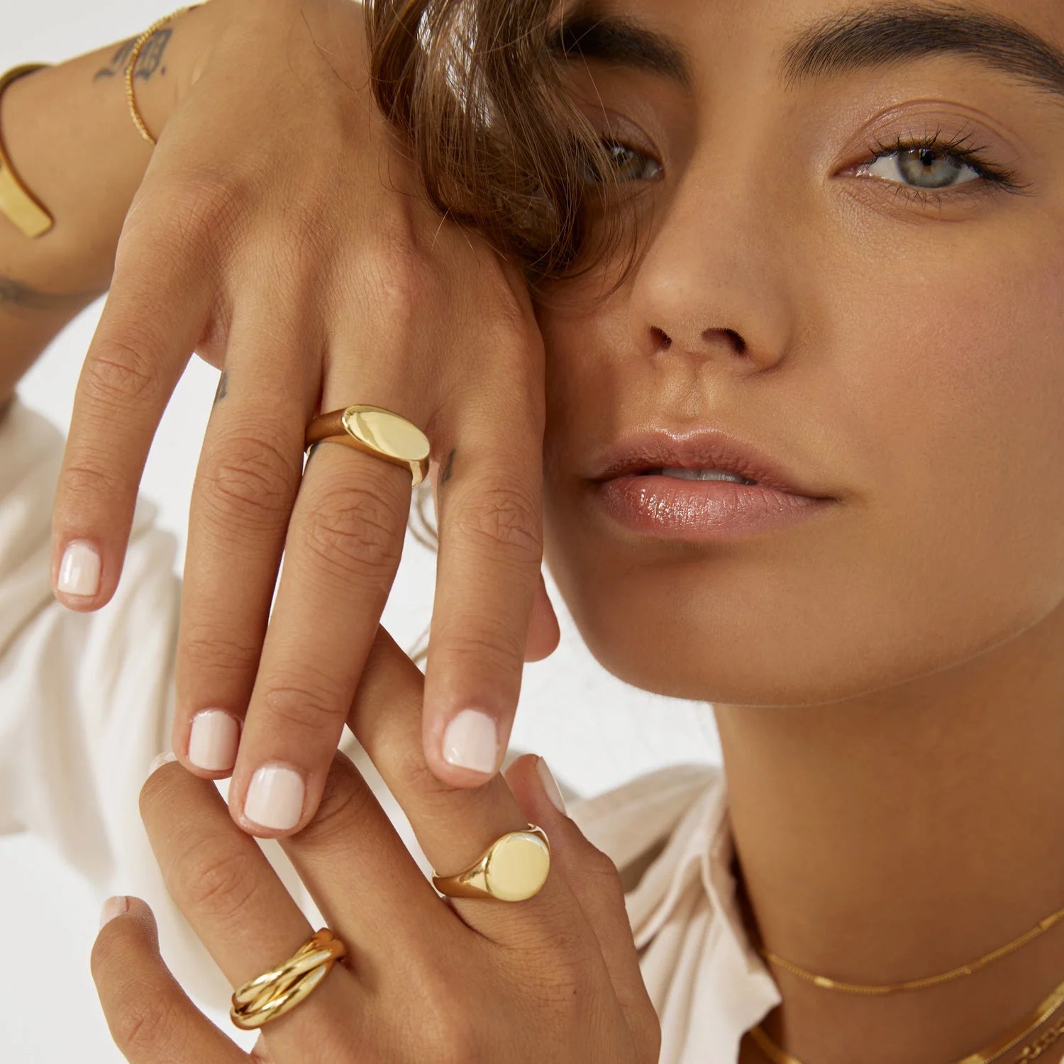 Aster Signet Ring | Gold