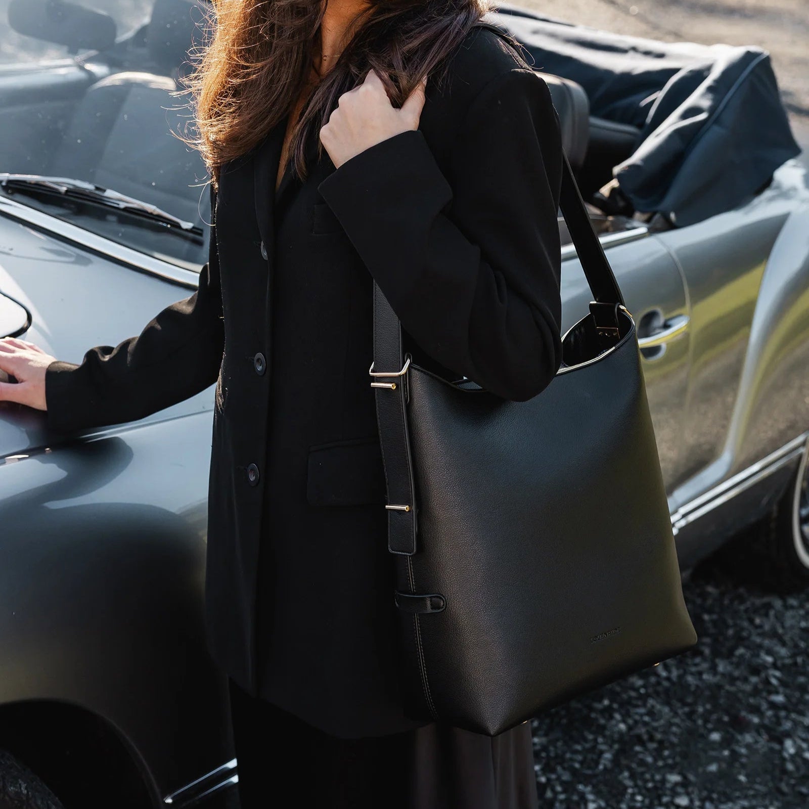 Audrey Bucket Bag | Black