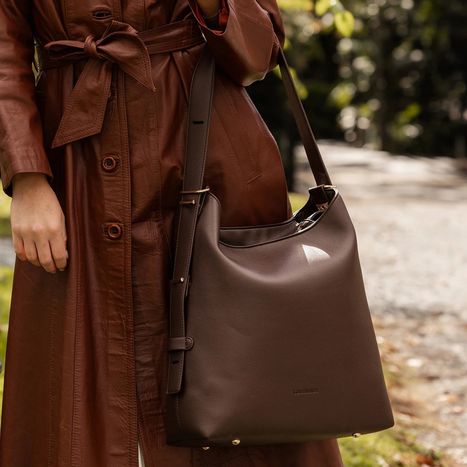 Audrey Bucket Bag | Chocolate