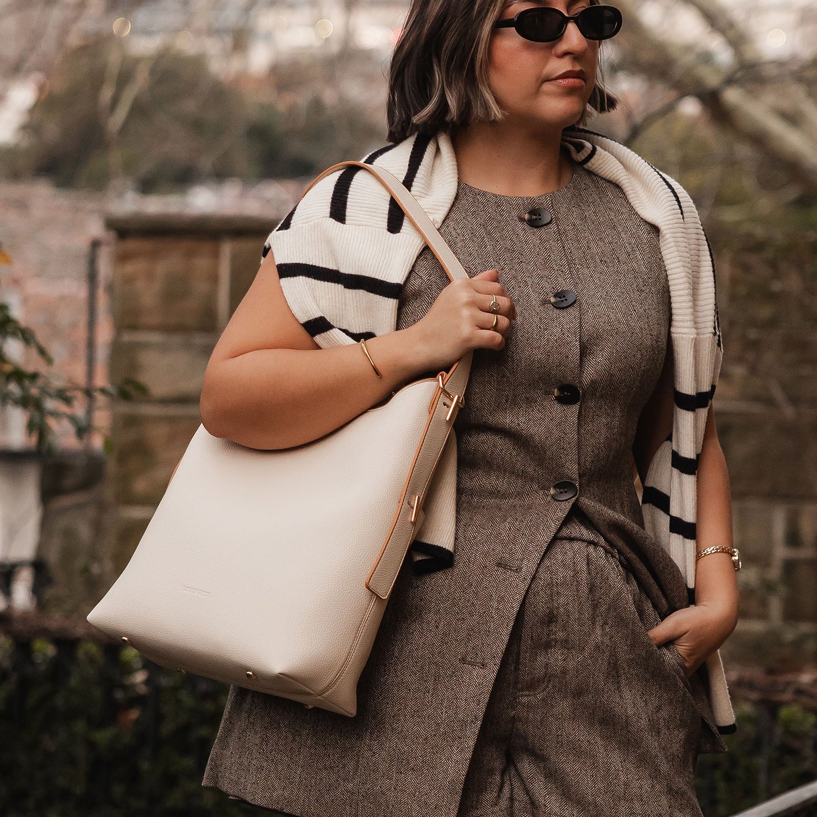 Audrey Bucket Bag | Vanilla