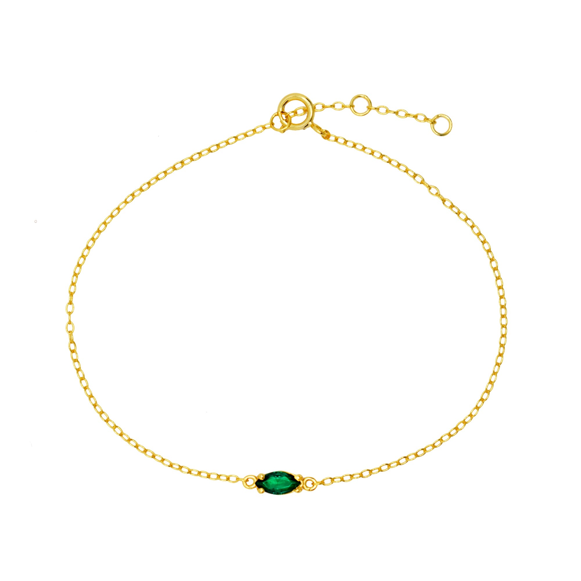 Green Bracelet | Gold