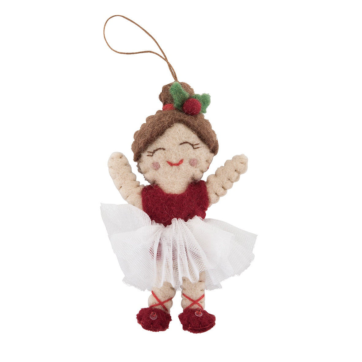 Ballerina Felt Christmas Ornament