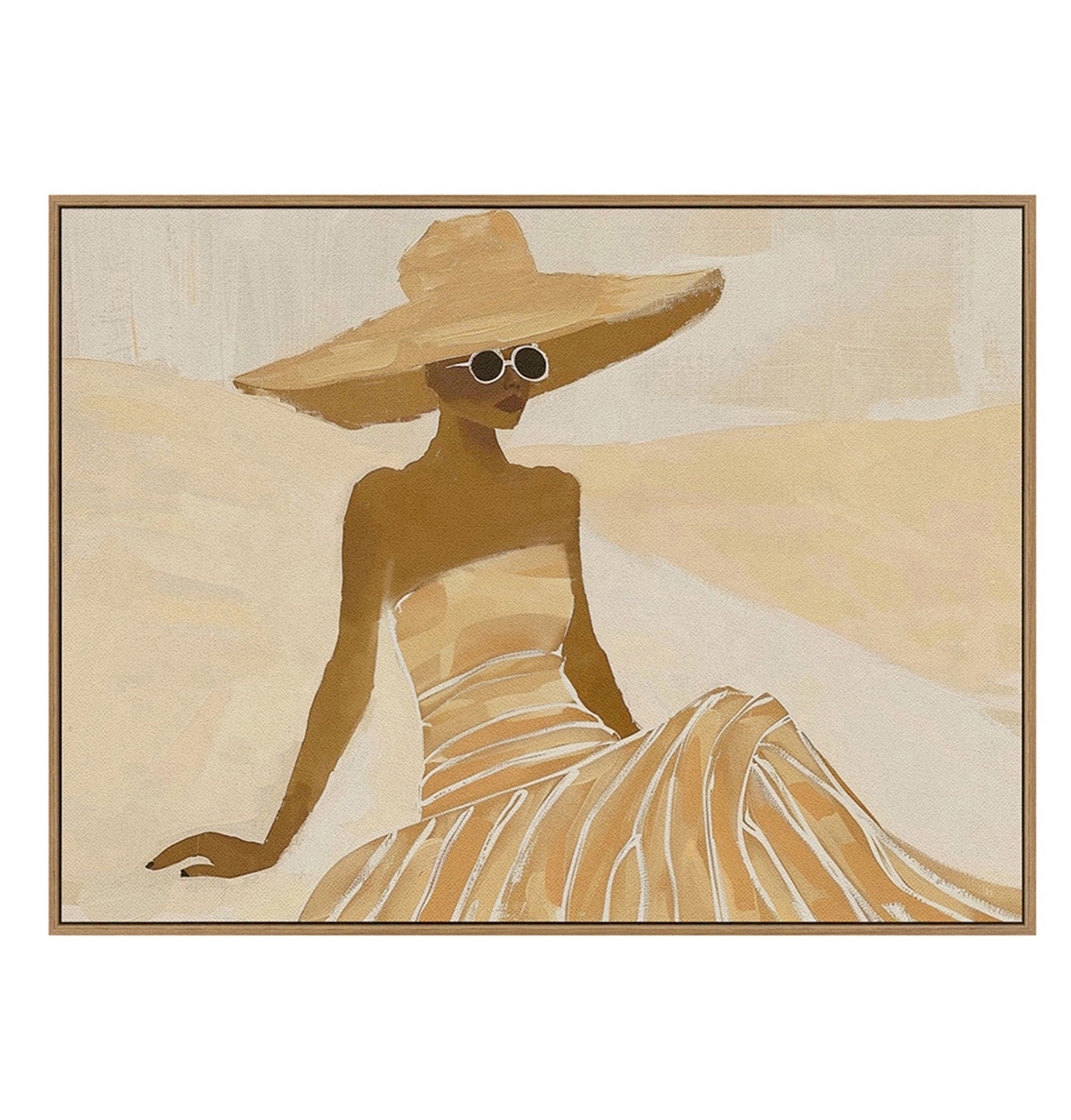 Beach Beauty Framed Canvas II