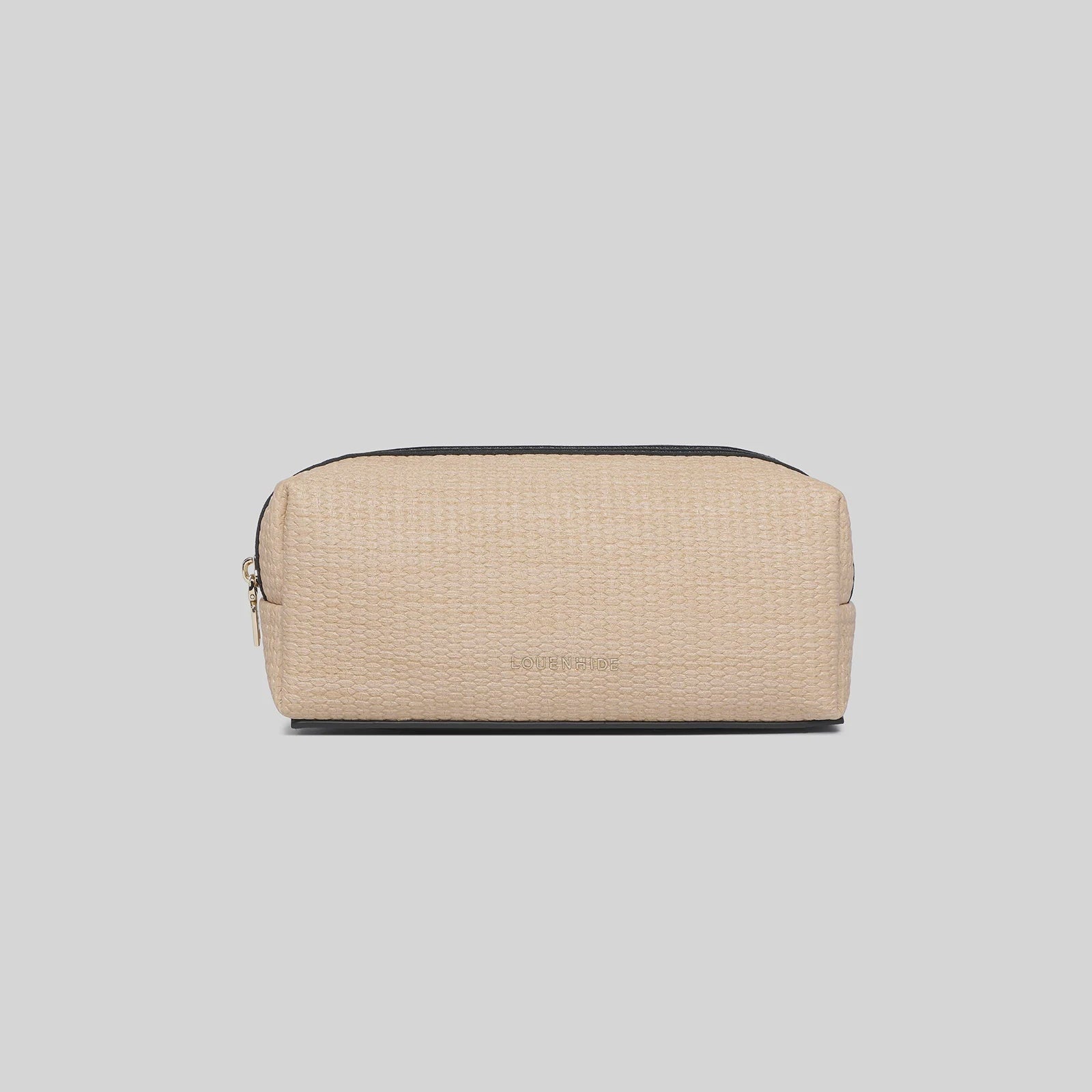 Brianna Makeup Bag | Natural/Black