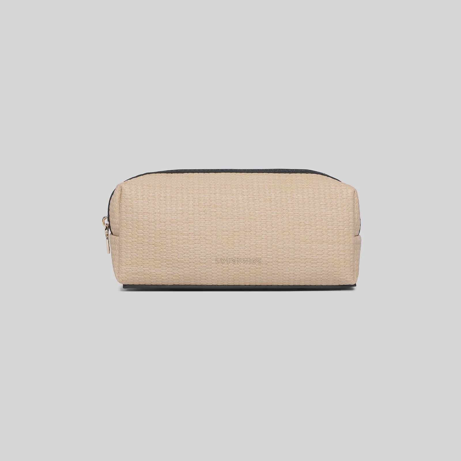 Brianna Makeup Bag | Natural/Black