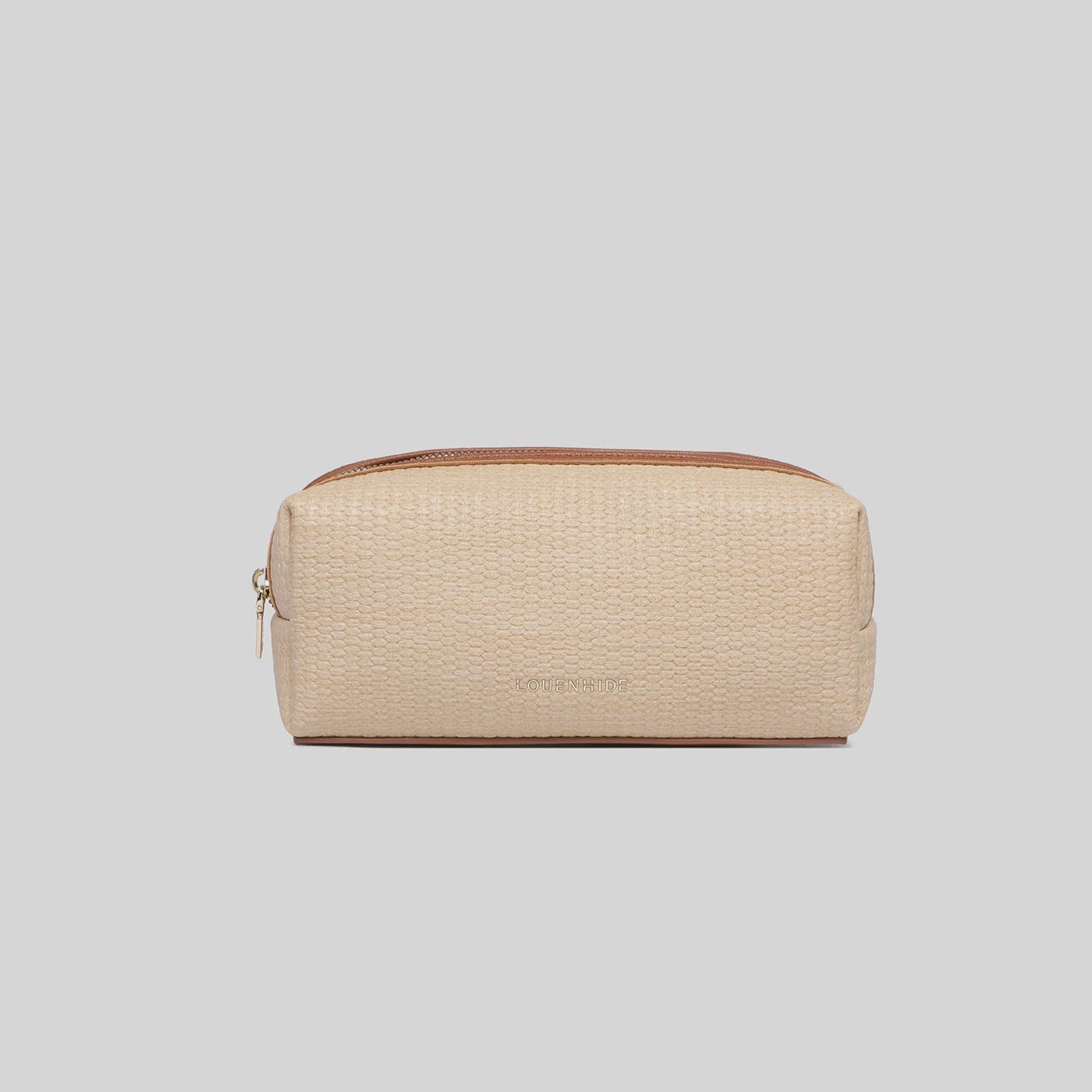 Brianna Makeup Bag | Natural/Tan