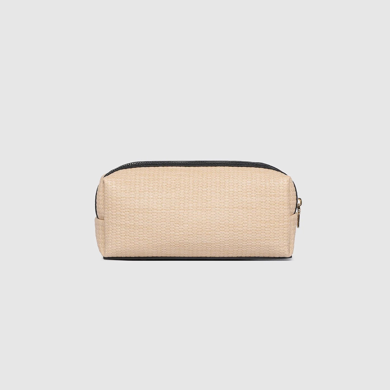 Brianna Makeup Bag | Natural/Black