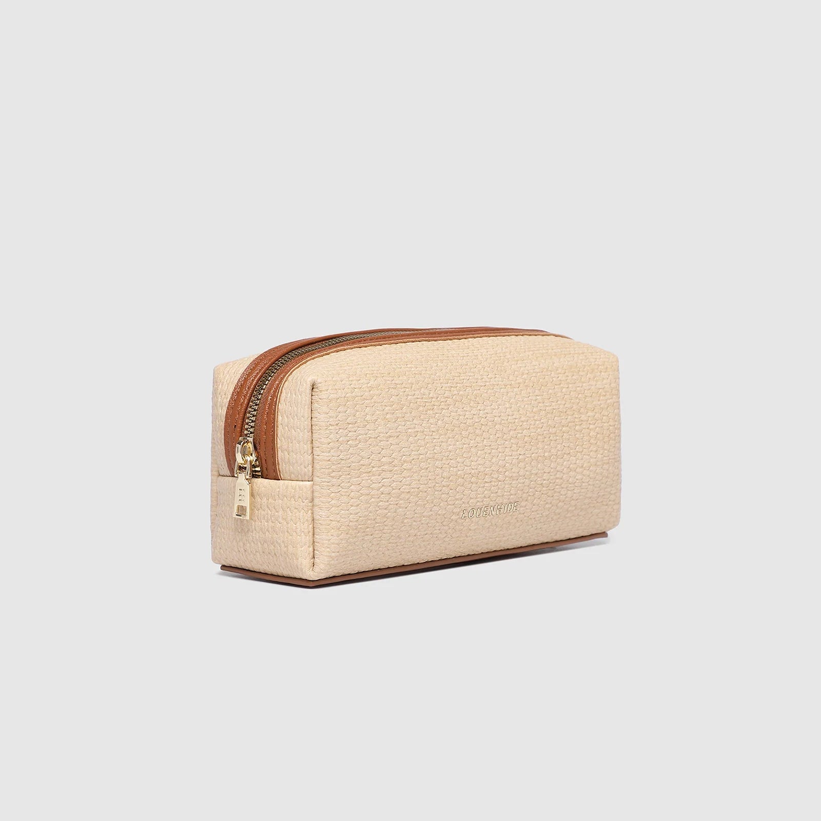 Brianna Makeup Bag | Natural/Tan