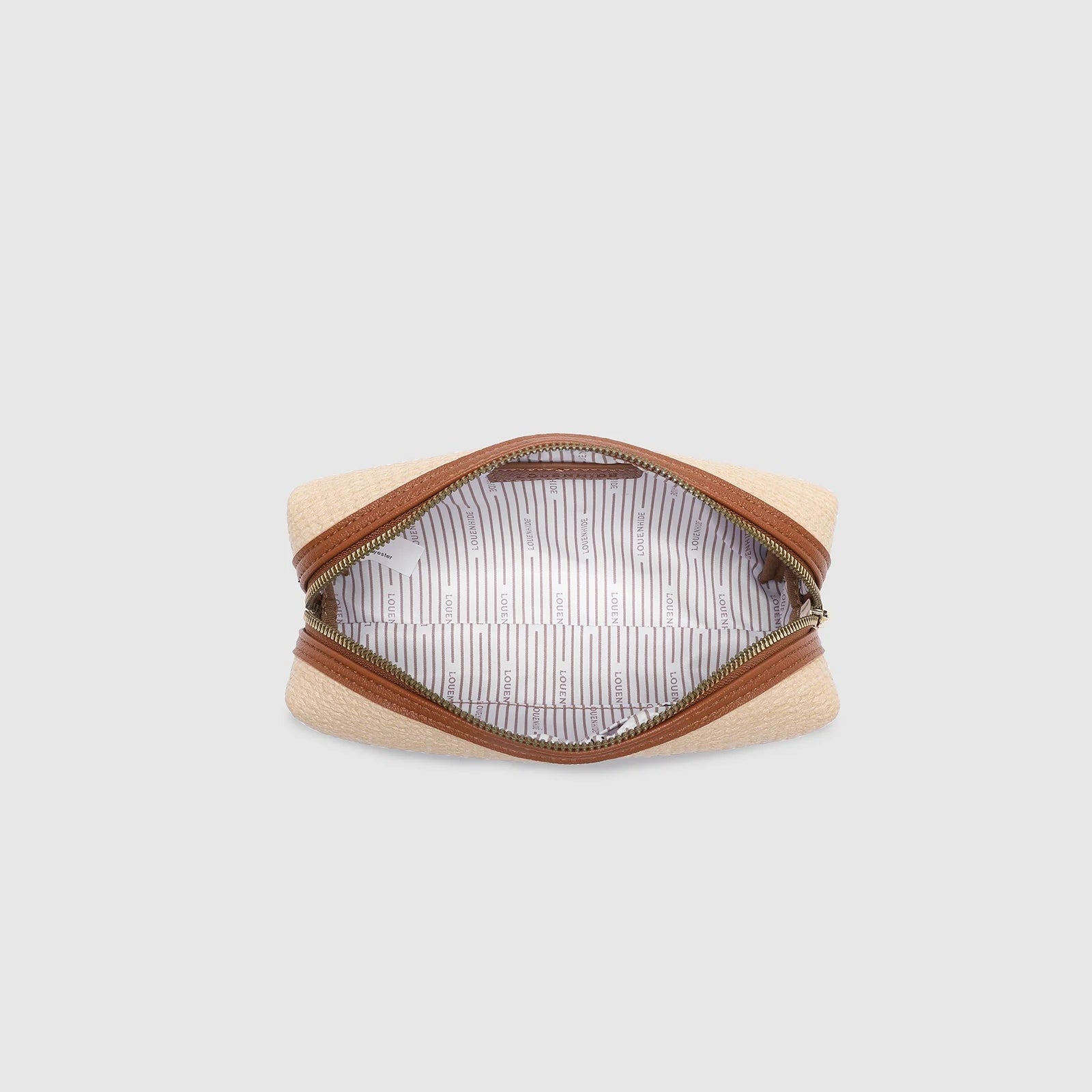 Brianna Makeup Bag | Natural/Tan