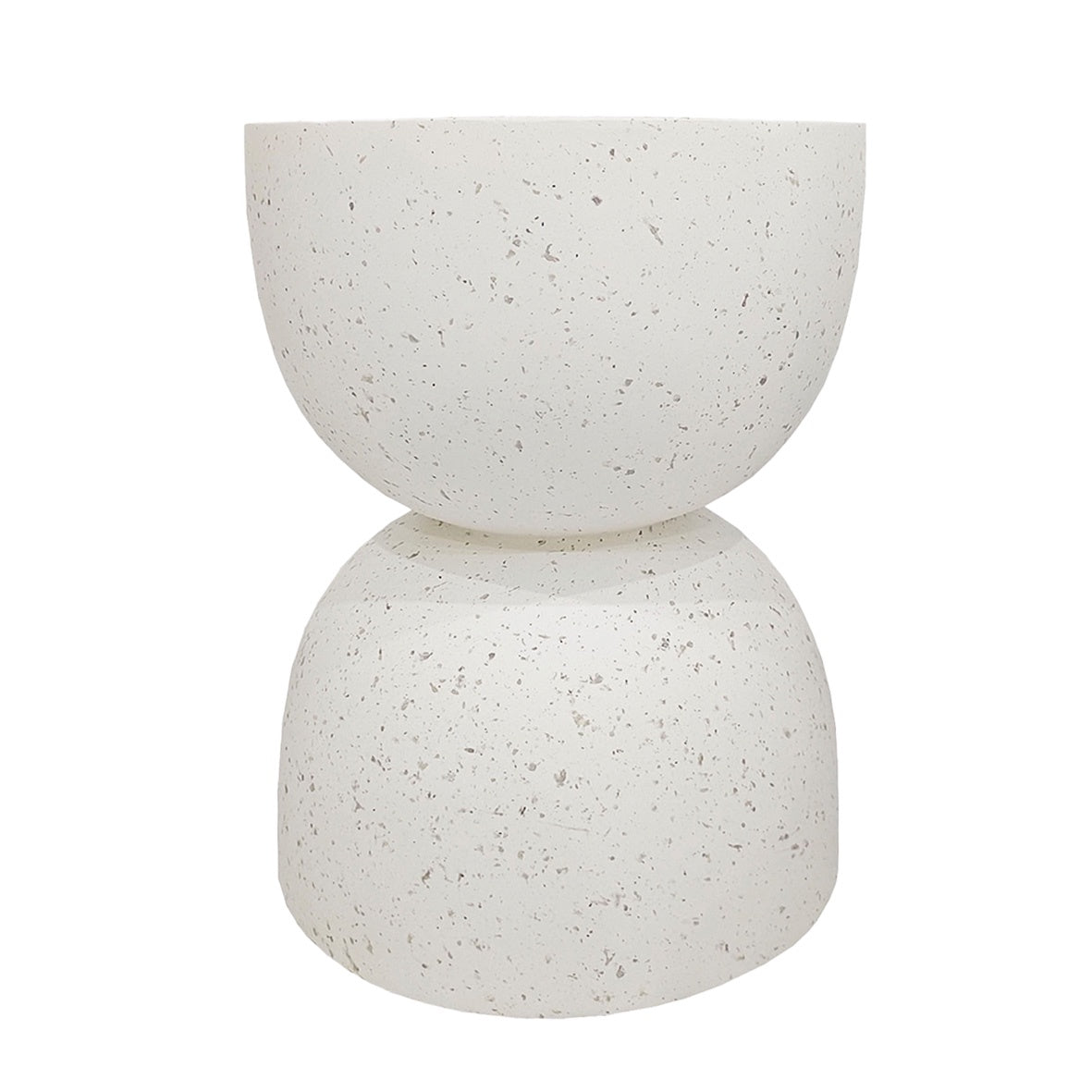Bubble White Terrazzo Stool