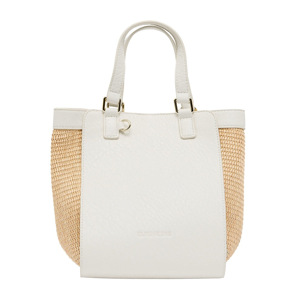 Carnegie Tote | Chalk/Natural Weave