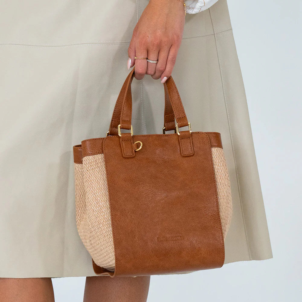 Carnegie Tote | Tan /Natural Weave