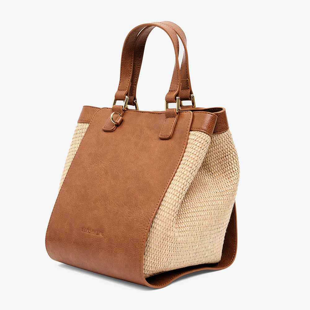 Carnegie Tote | Tan /Natural Weave