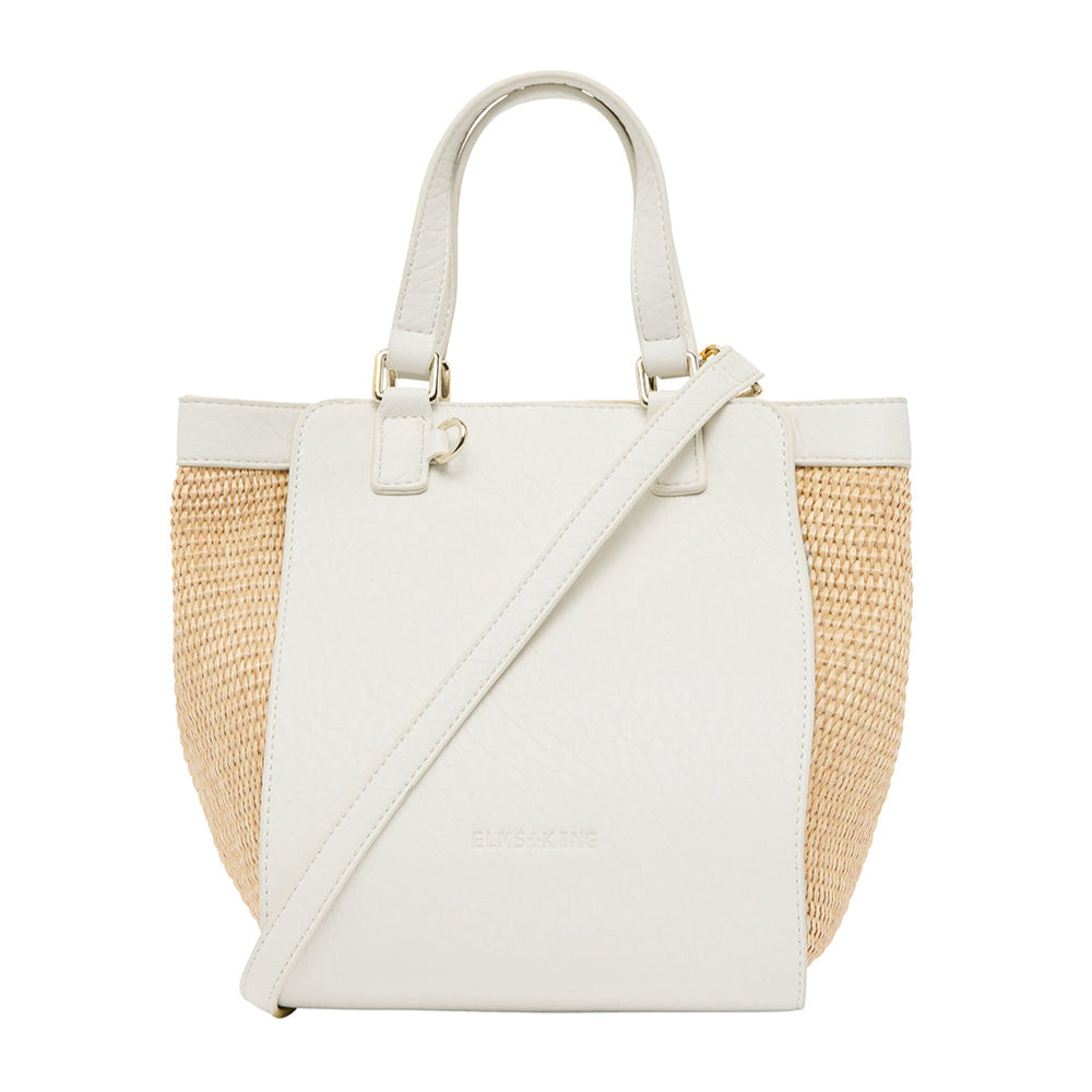 Carnegie Tote | Chalk/Natural Weave