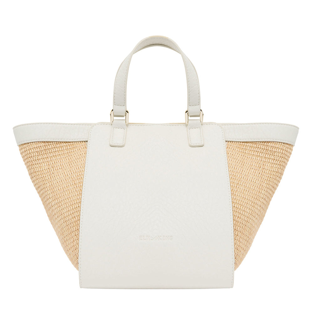 Carnegie Tote | Chalk/Natural Weave