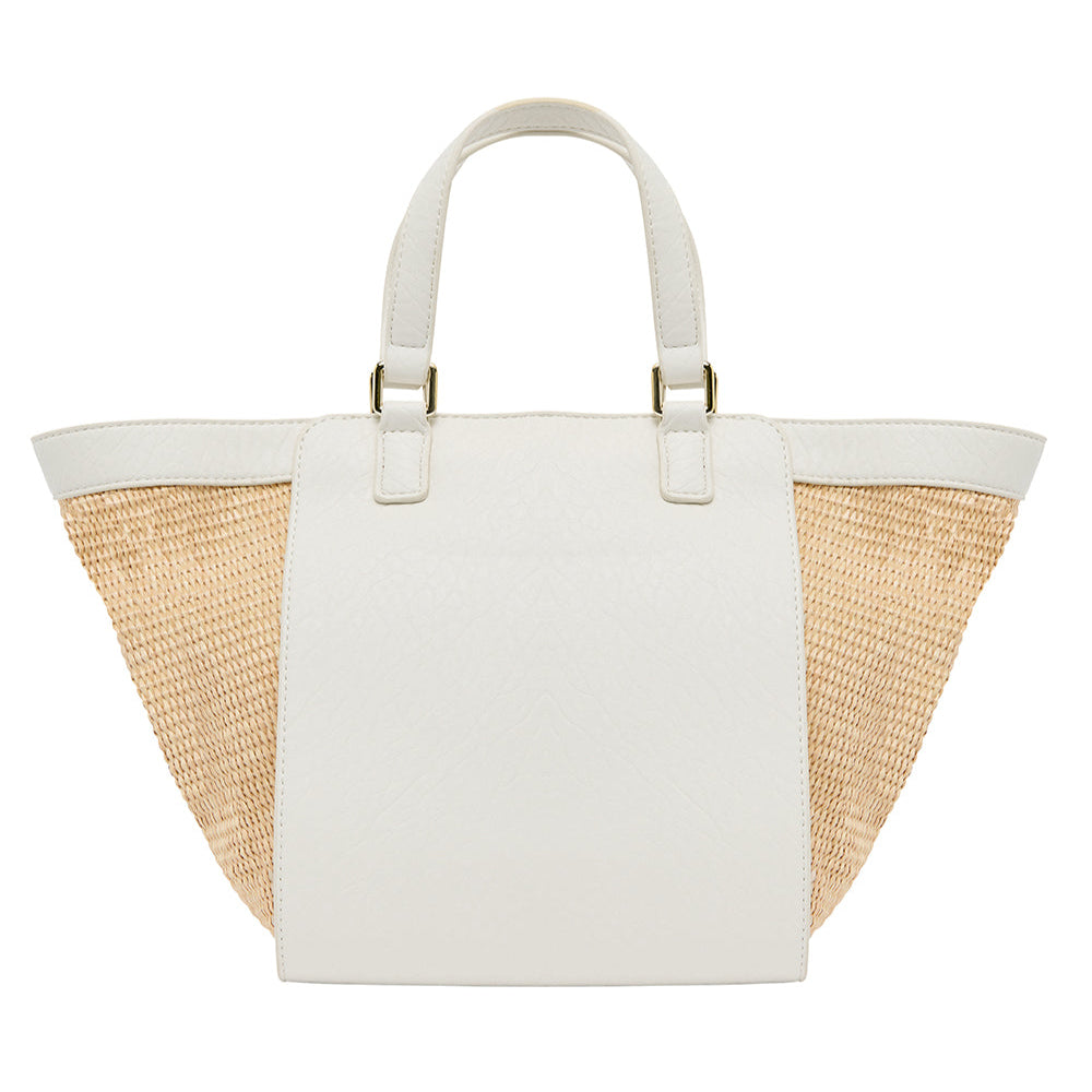 Carnegie Tote | Chalk/Natural Weave