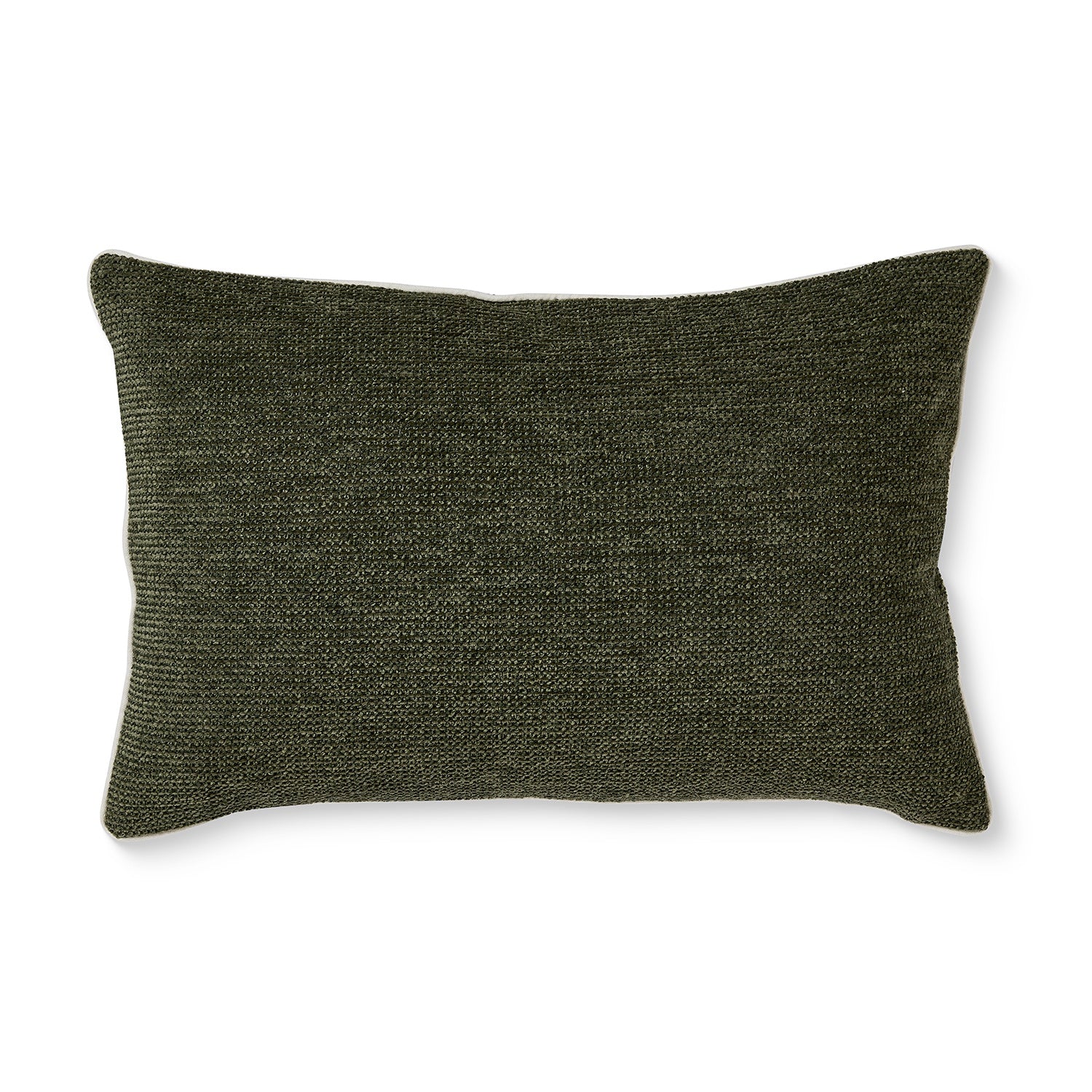 Casey Dark Green Textured Cushion 40x60cm