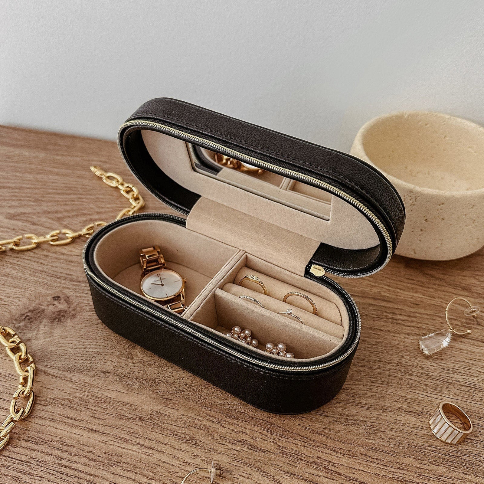Charlee Jewellery Box | Black