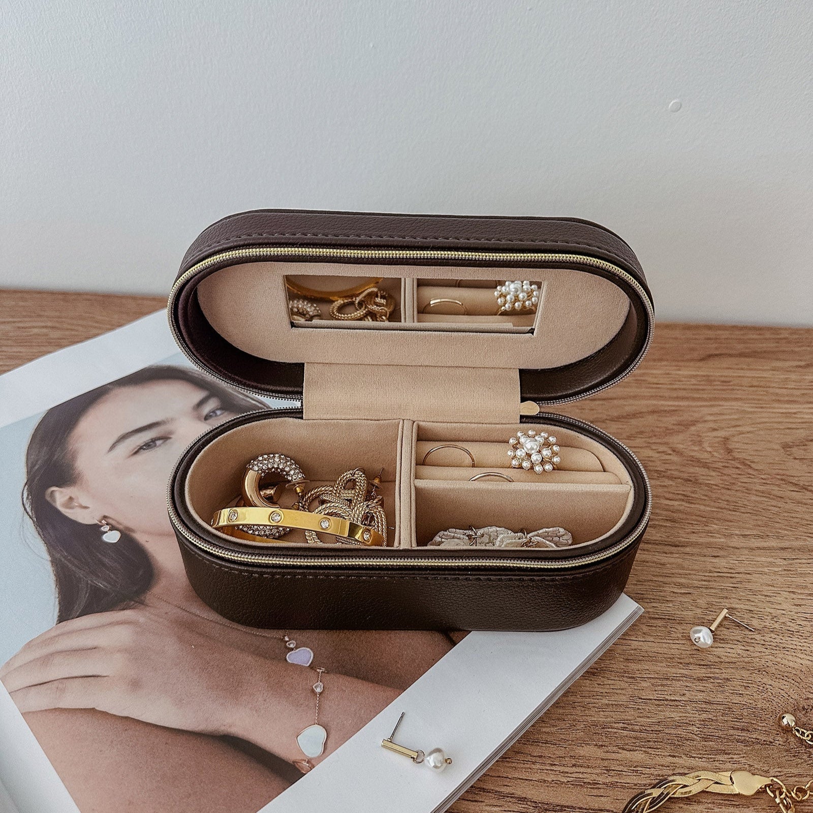Charlee Jewellery Box | Chocolate