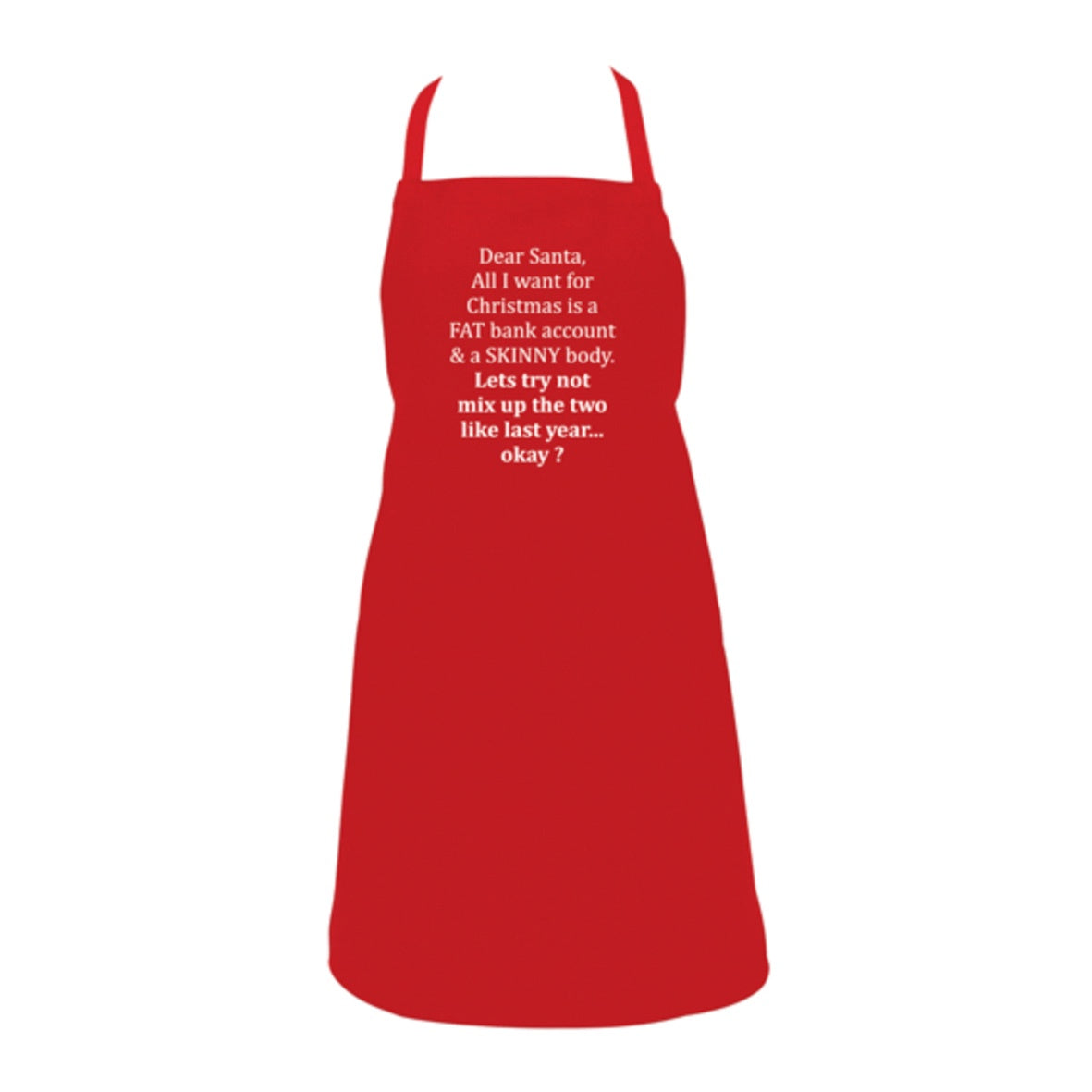 Christmas Fat/Skinny Apron