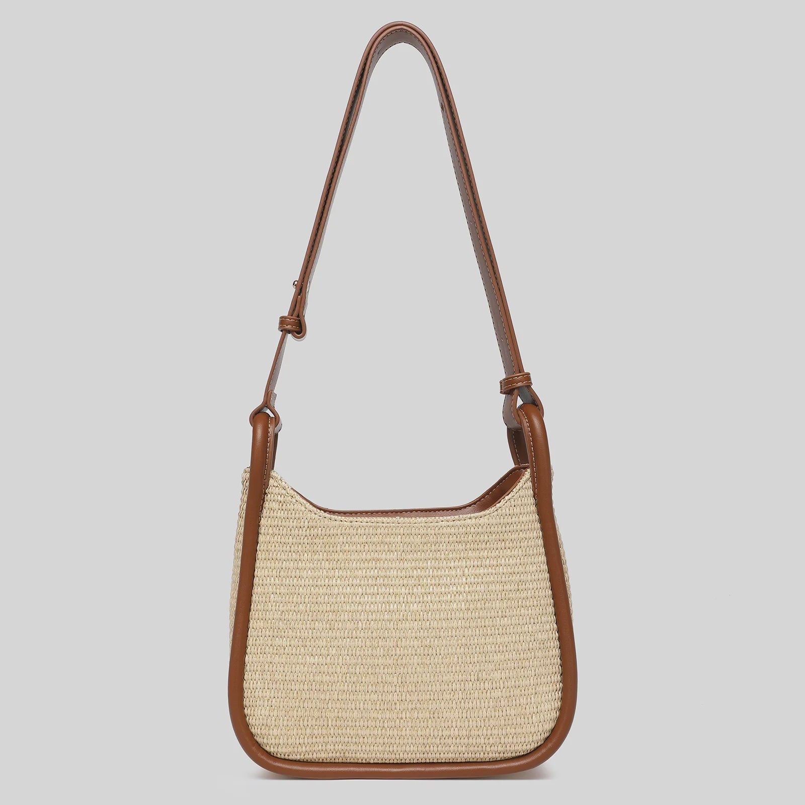 Clare Shoulder Bag | Raffia Tan