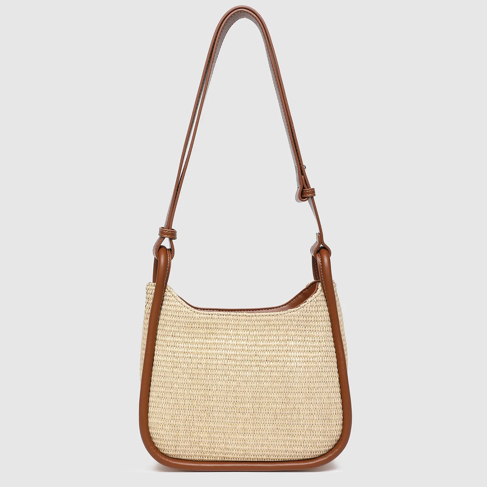 Clare Shoulder Bag | Raffia Tan