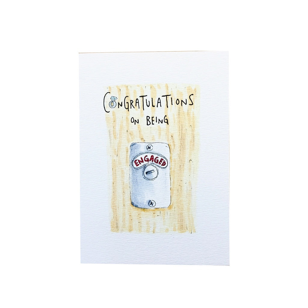 'Congratulations On Being Engaged' Card