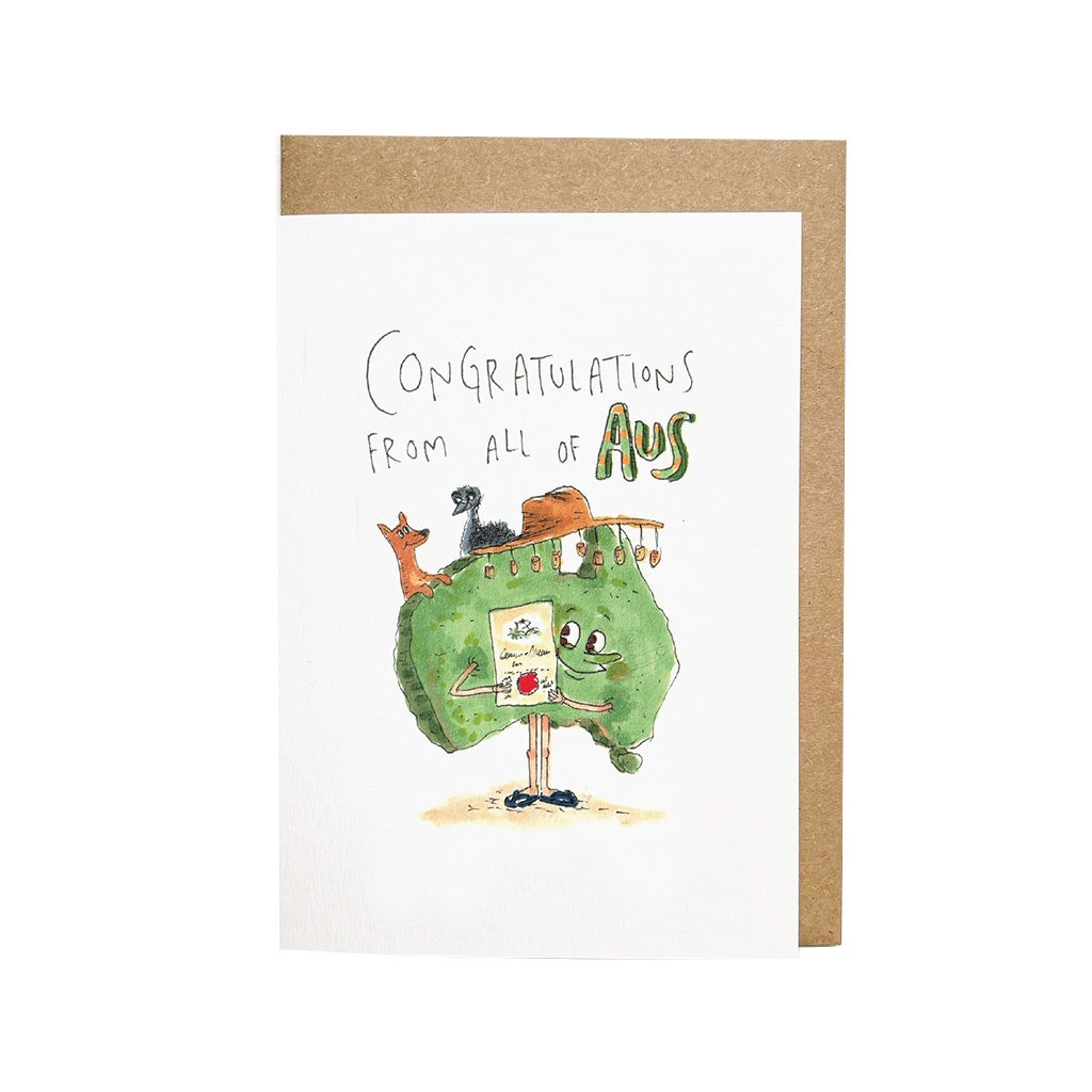 'Congratulations from all of AUS' Card