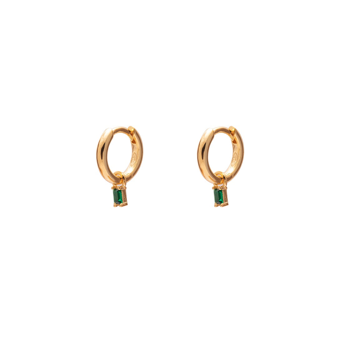 Crystal Green Huggies | Gold