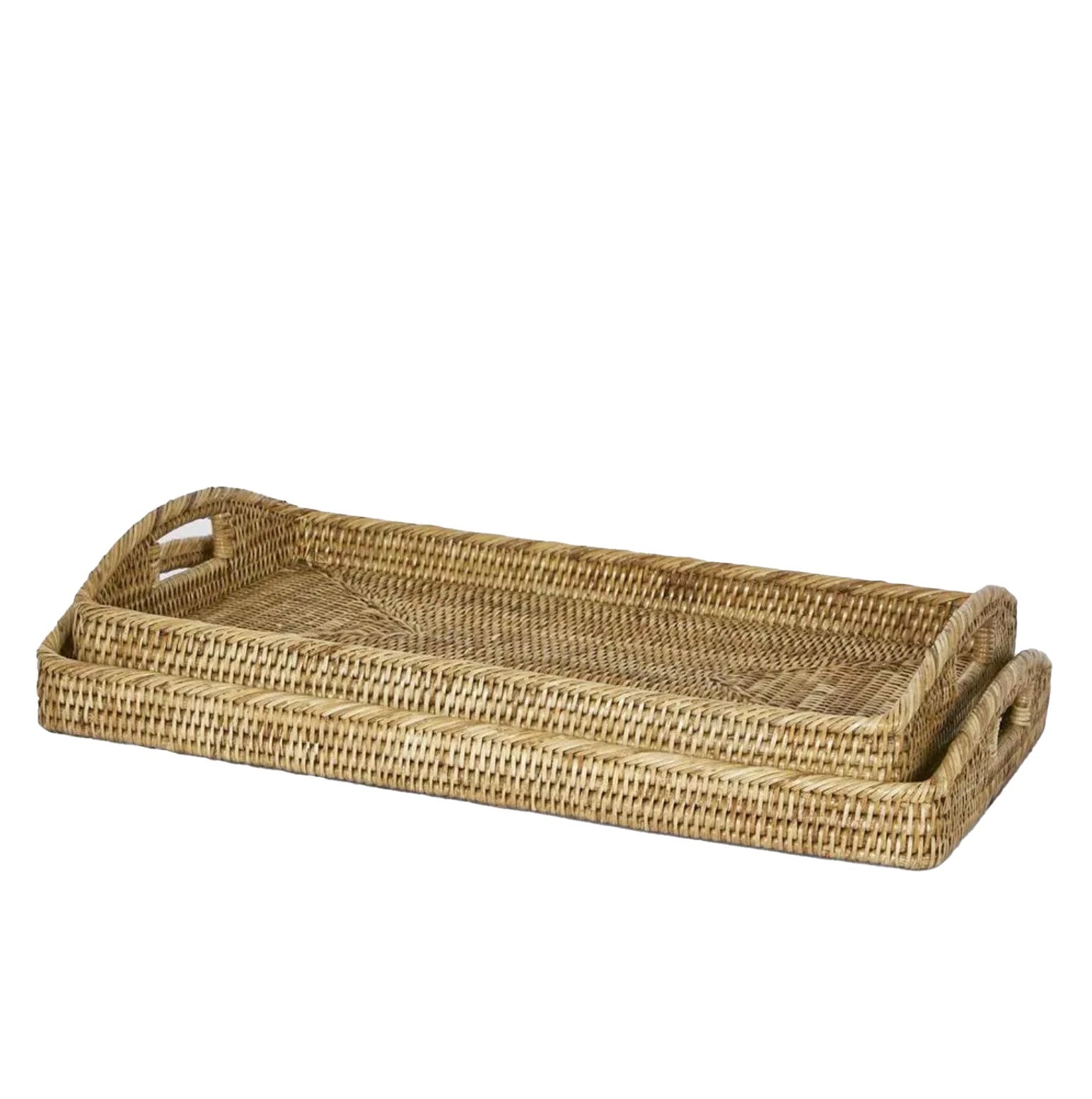 Paume Rattan Rectangle Tray | 2 Sizes
